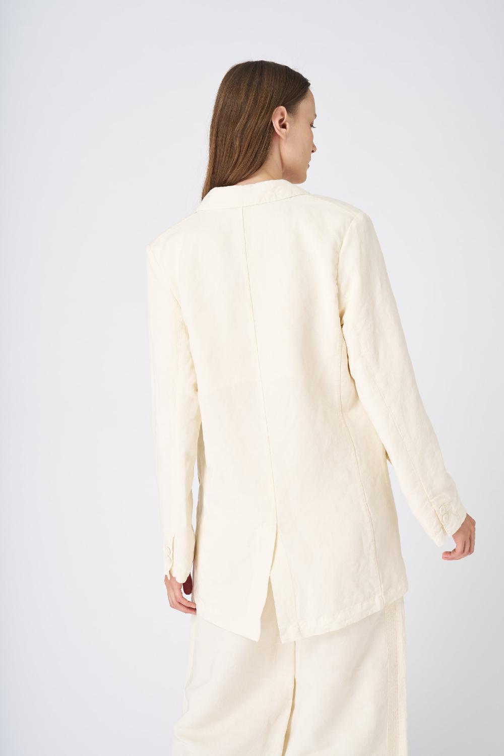 120% Lino Tailored Linen Blazer Italy