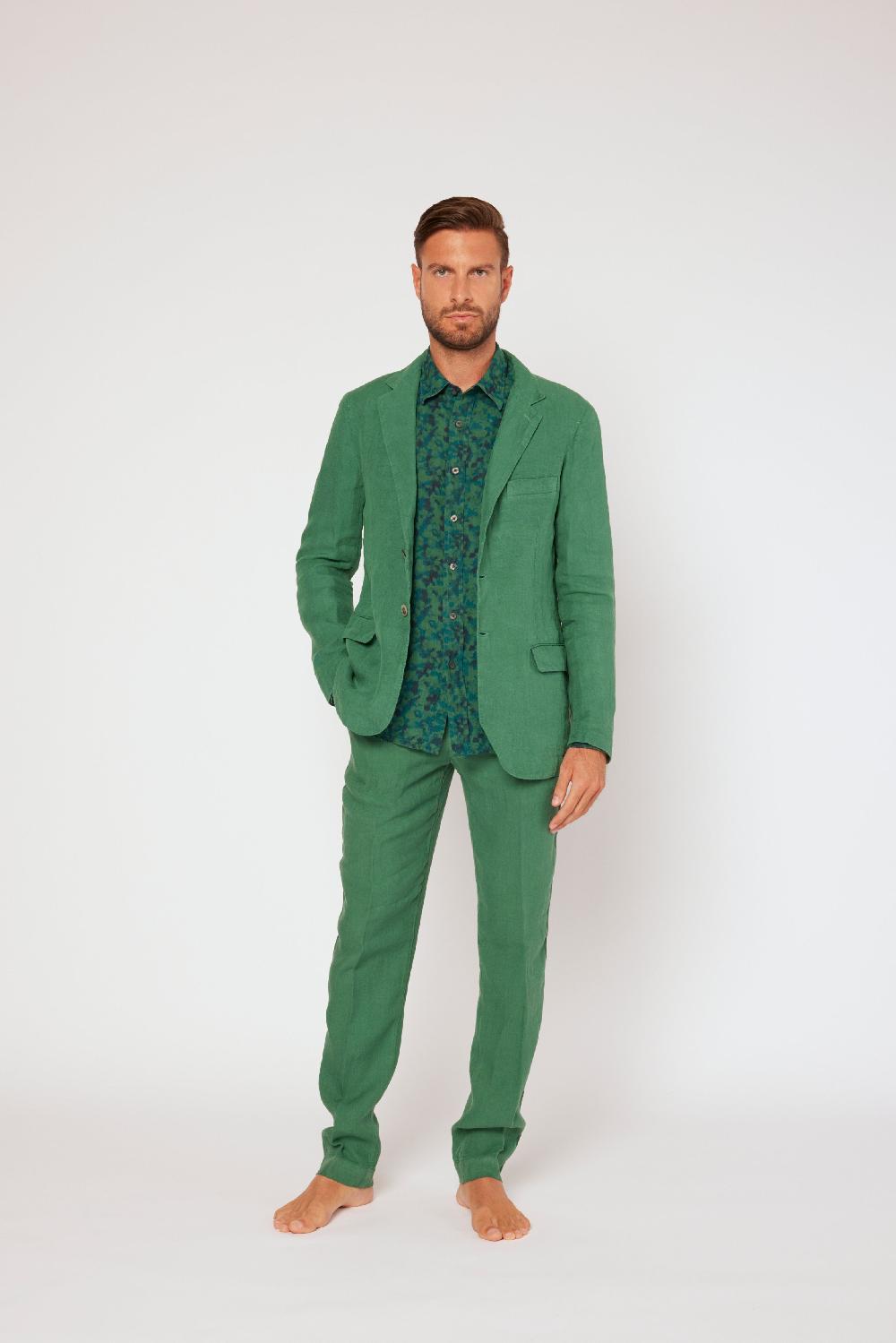 120% Lino Linen Jacket Spedizione Gratuita
