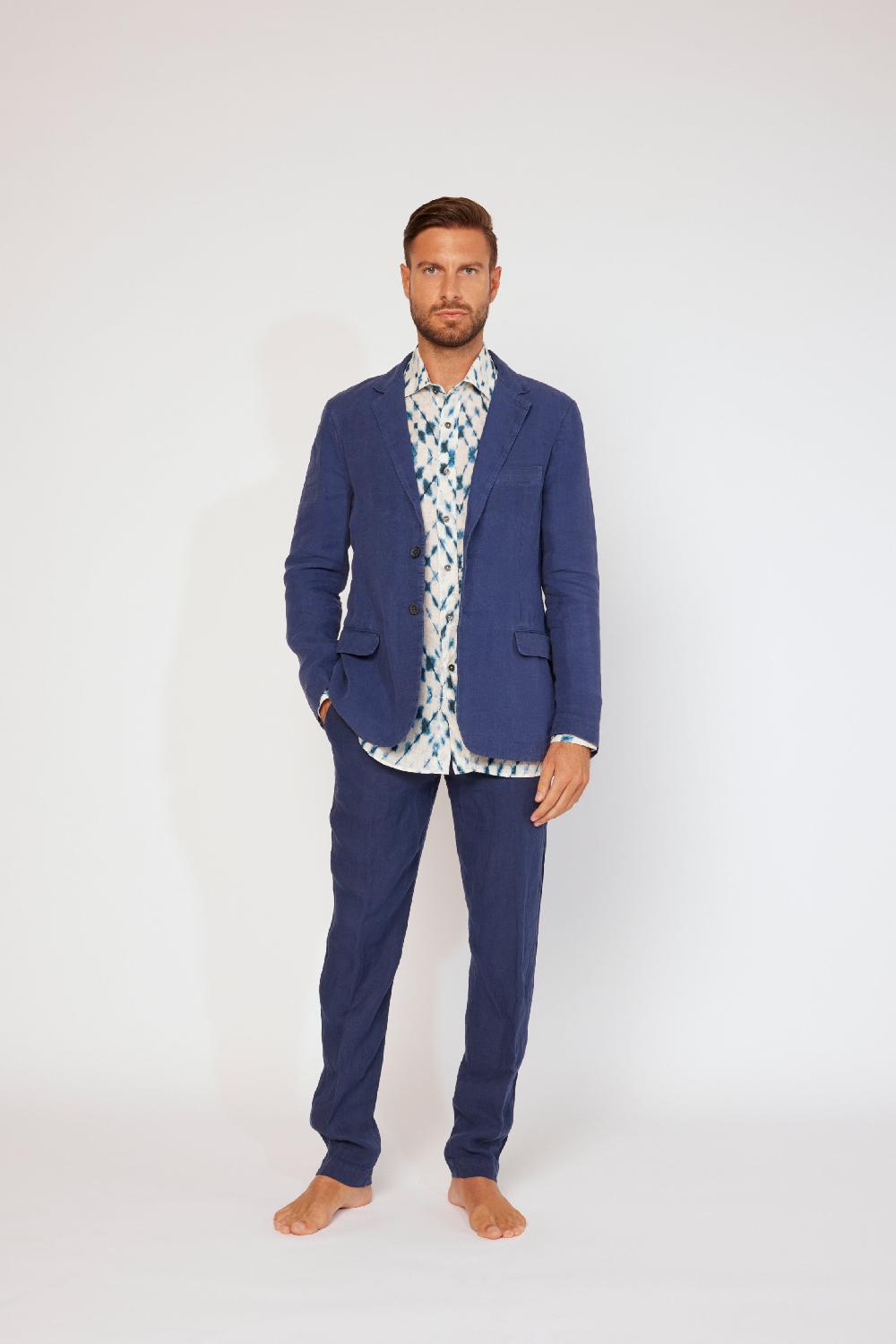 120% Lino Linen Jacket Spedizione Gratuita
