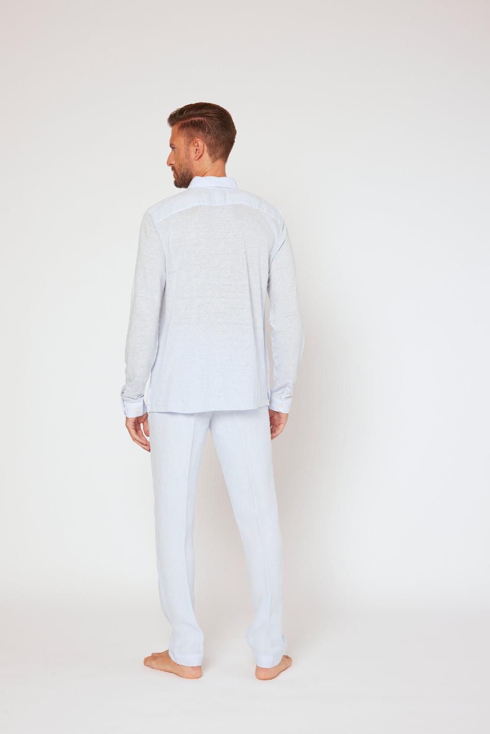 120% Lino Long Sleeve Shirt Pezzi Unici