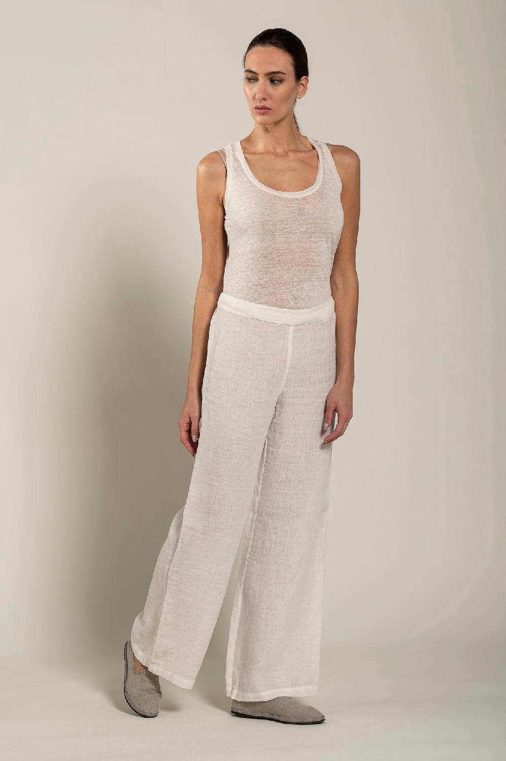 120% Lino Woman Pant High-Waisted Novità