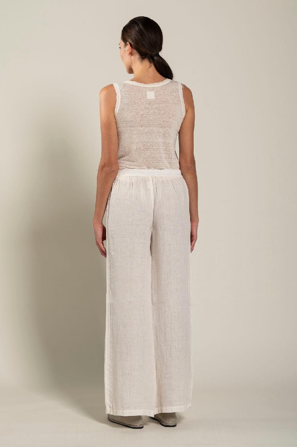 120% Lino Woman Pant High-Waisted Novità