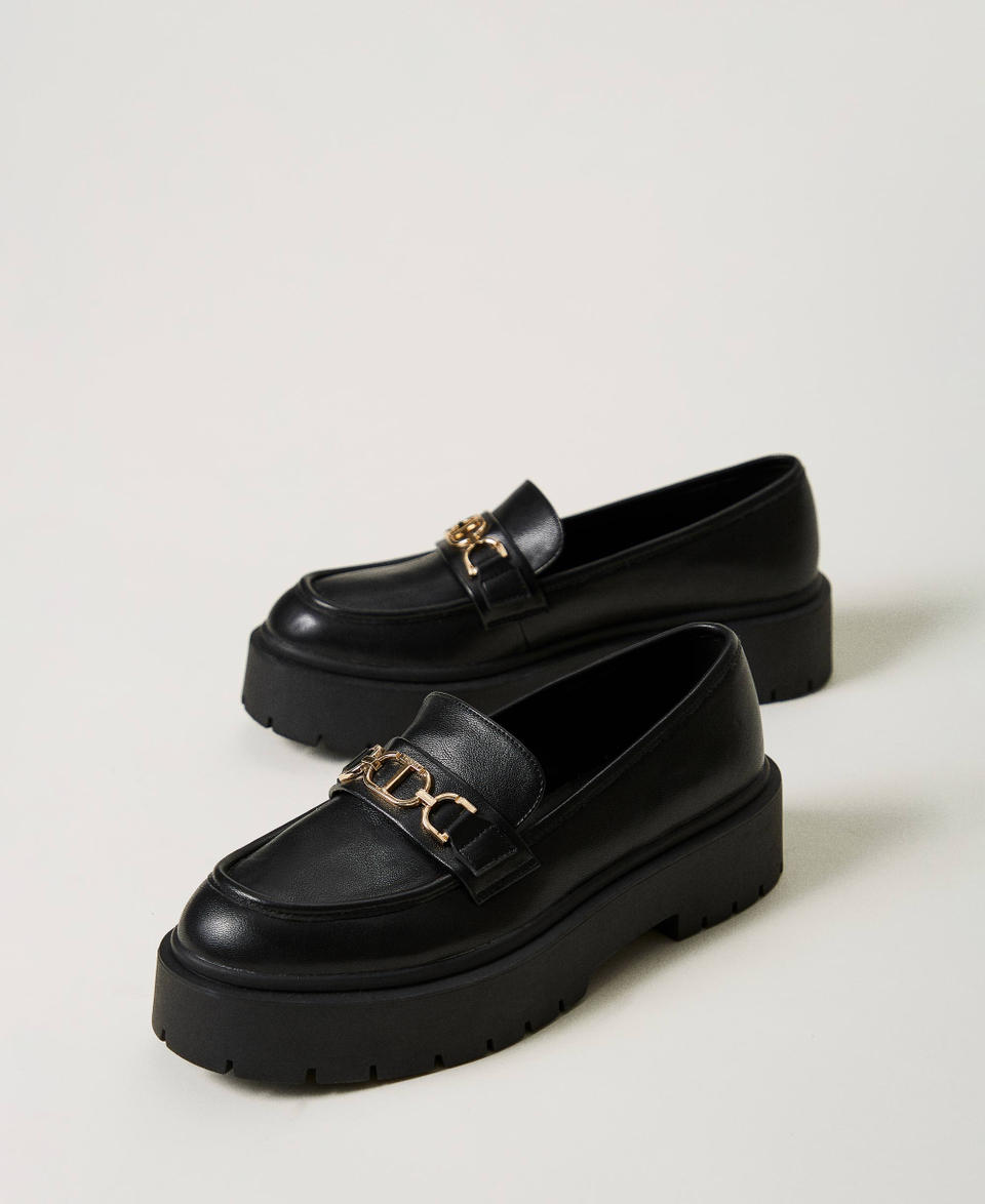 Twin Set Mocassini con morsetto Oval T Shopping Online
