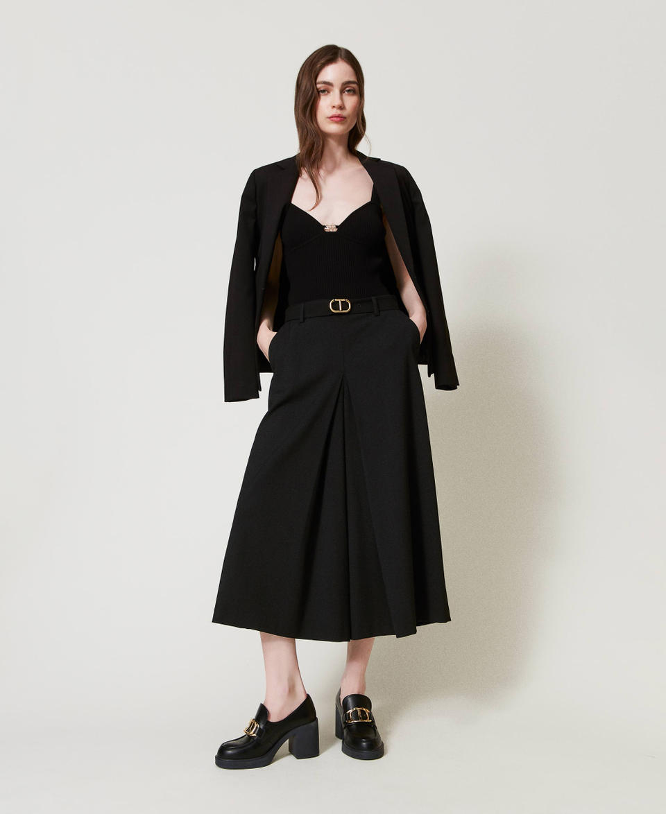 Twin Set Mocassini alti con morsetto Oval T Convenienza