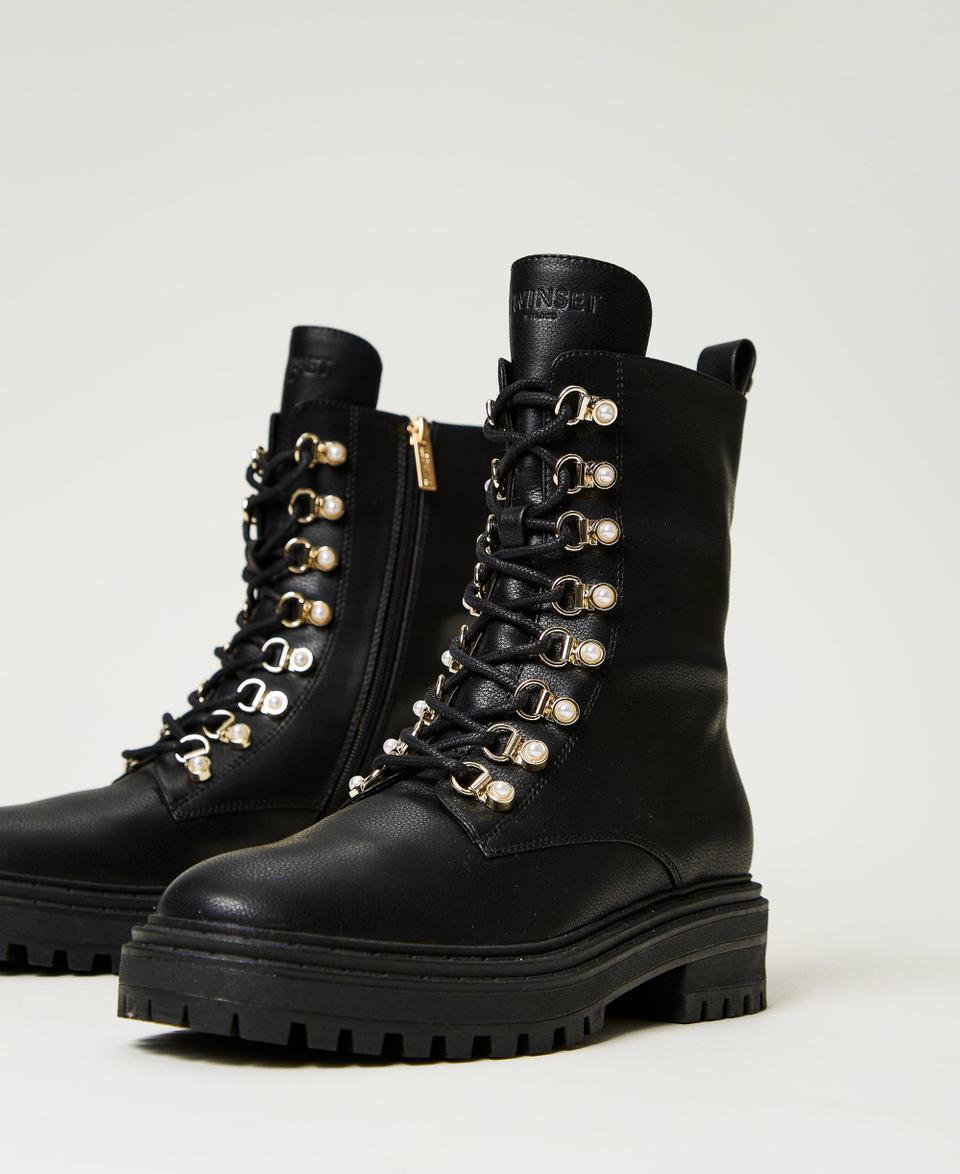 Twin Set Anfibi trekking con perle Hotsell