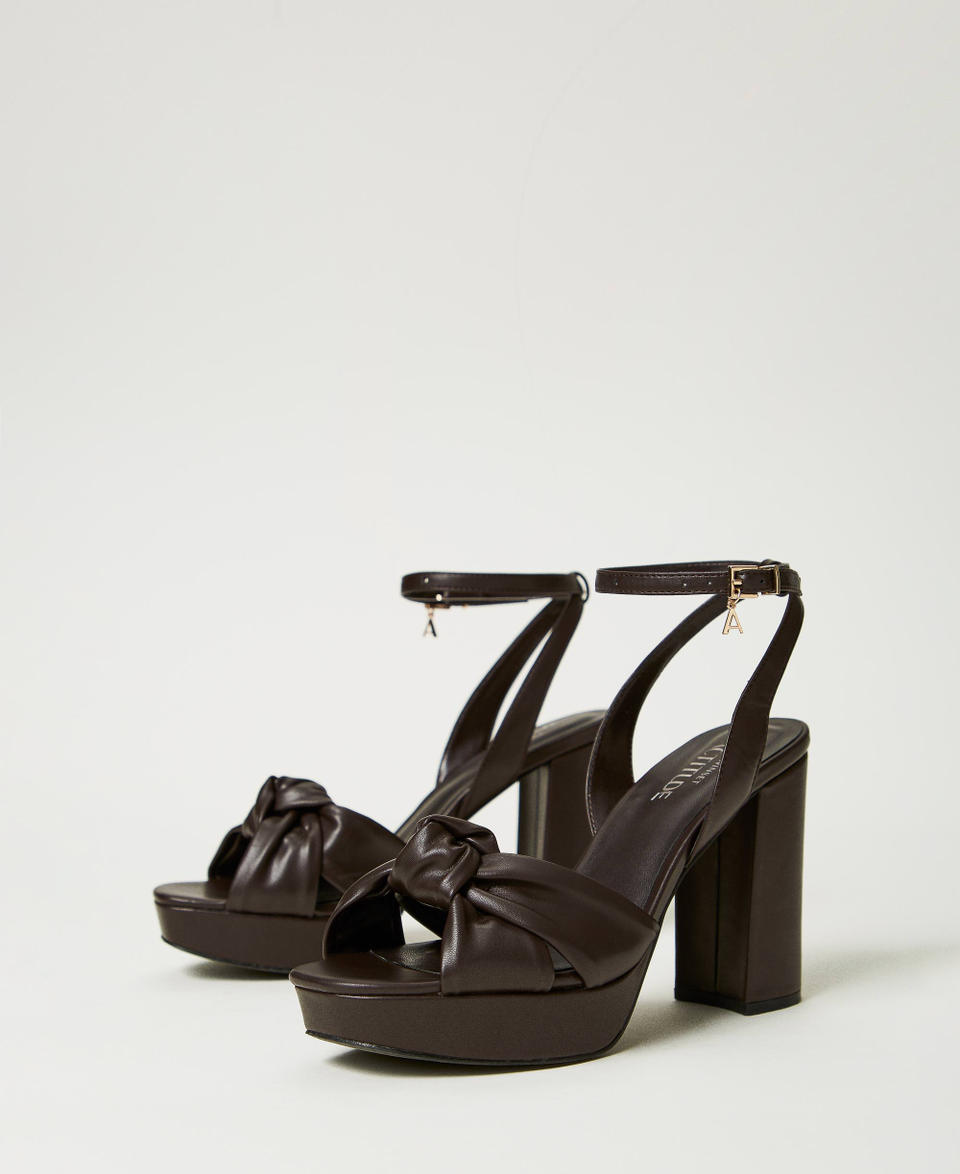 Twin Set Sandali platform con nodo Saldi Di Fabbrica