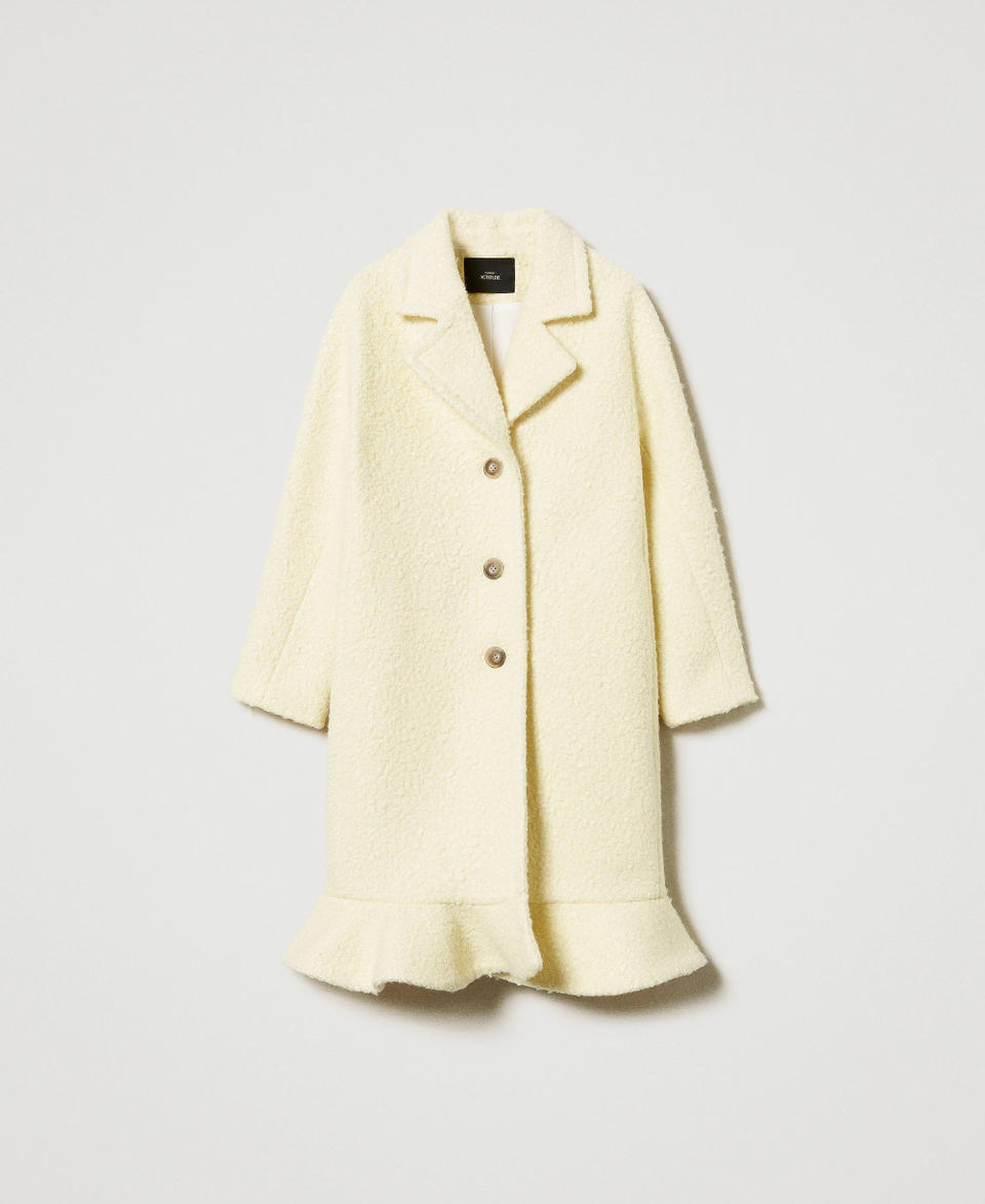 Twin Set Cappotto in panno arricciato 2025