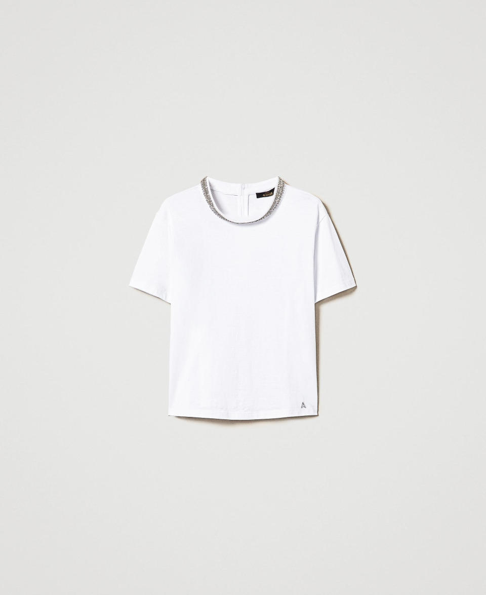 Twin Set T-shirt con ricamo a mano Nuovo