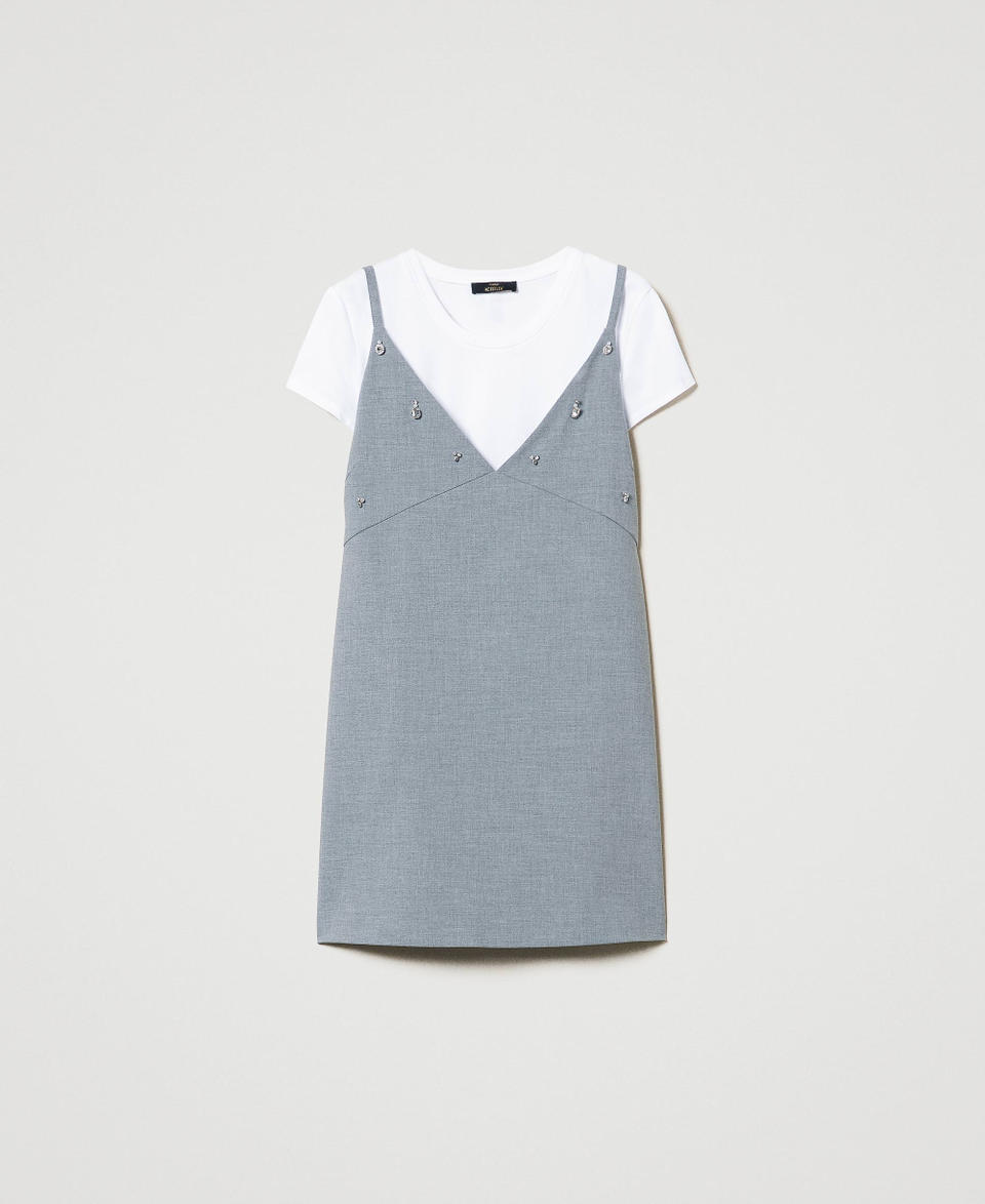 Twin Set Abito corto con ricami e T-shirt Vendita