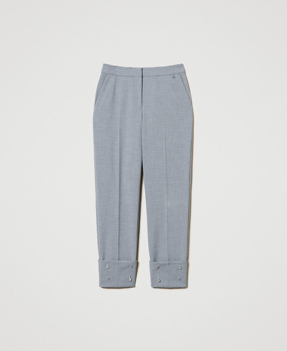 Twin Set Pantaloni con ricami a mano Promozione