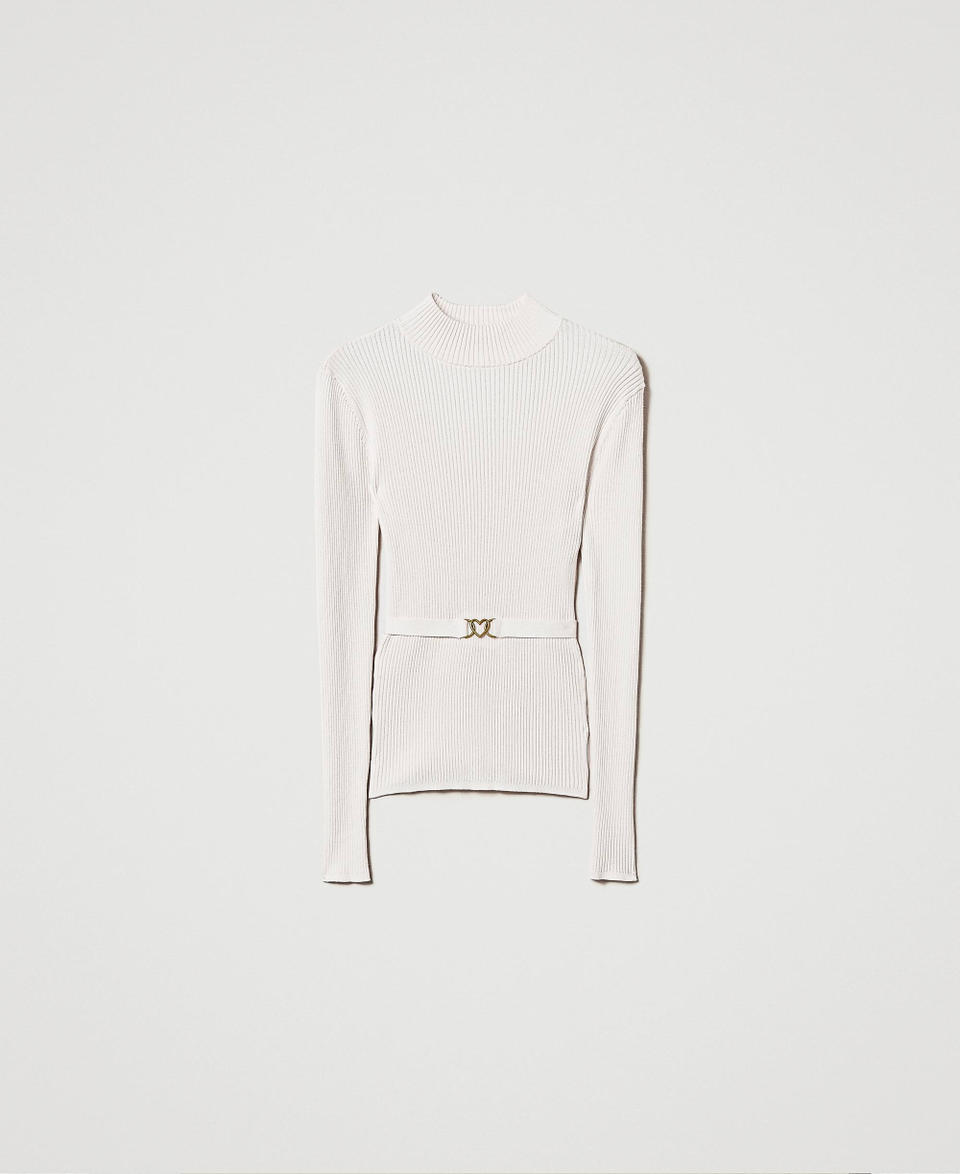 Twin Set Maglia lupetto con cintura Qualità Garantita