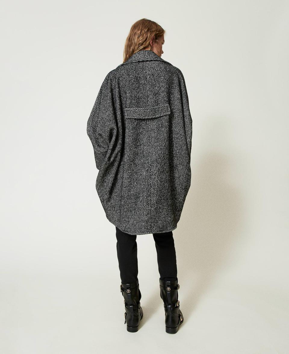 Twin Set Cappotto corto in panno bicolor Negozi Online