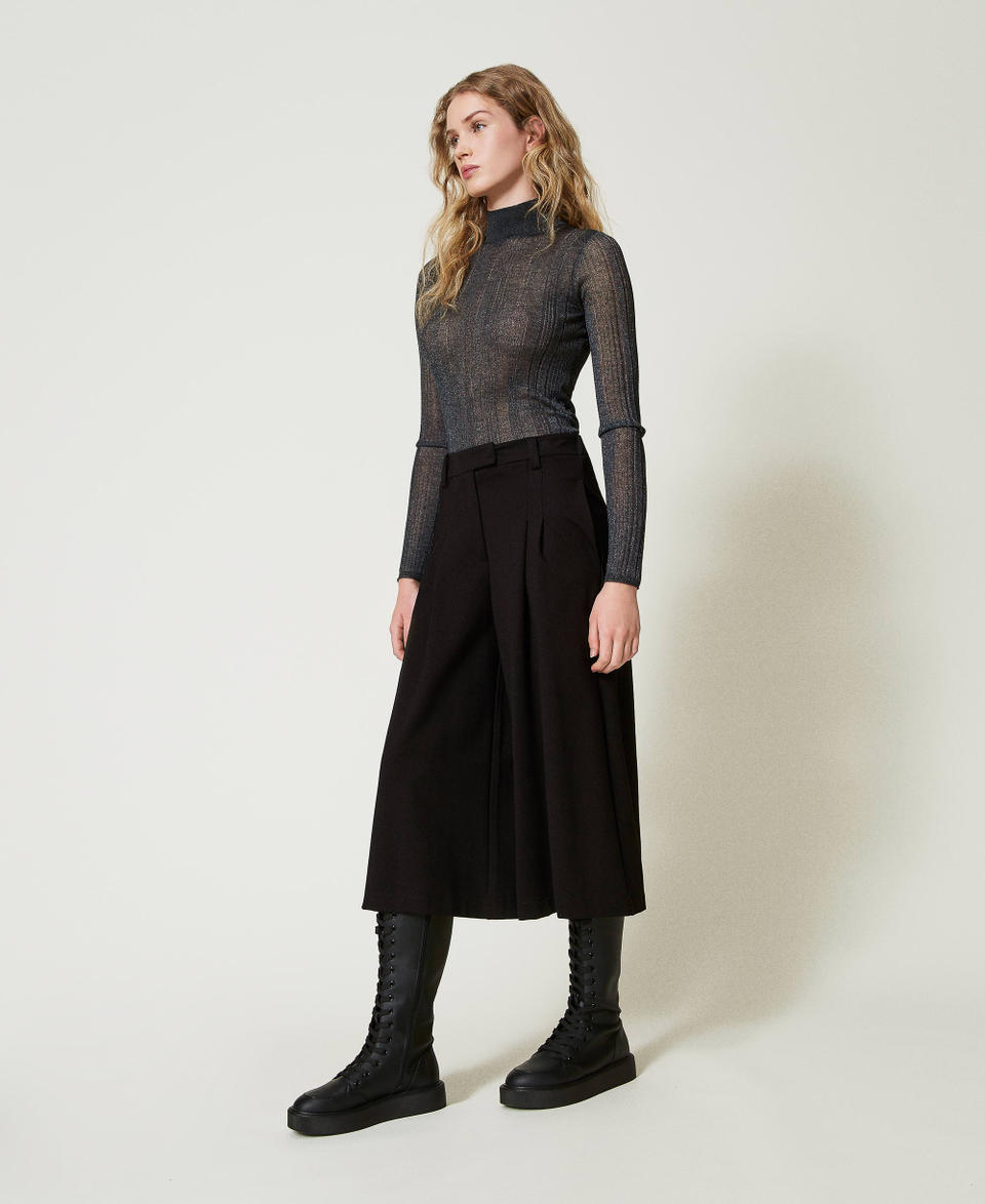 Twin Set Pantaloni cropped a vita alta Acquista Ora