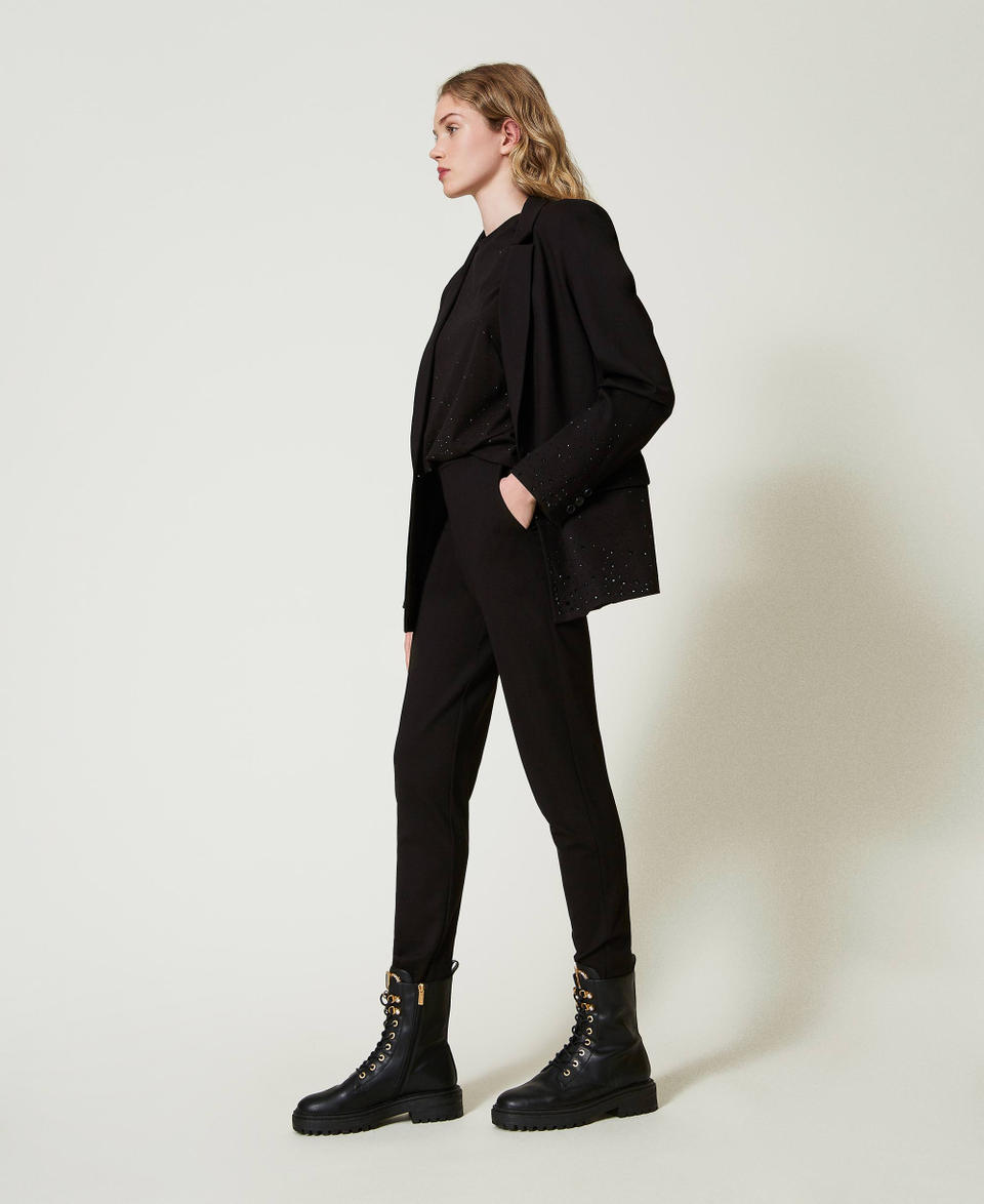 Twin Set Pantaloni a sigaretta con elastico Affare Del Giorno