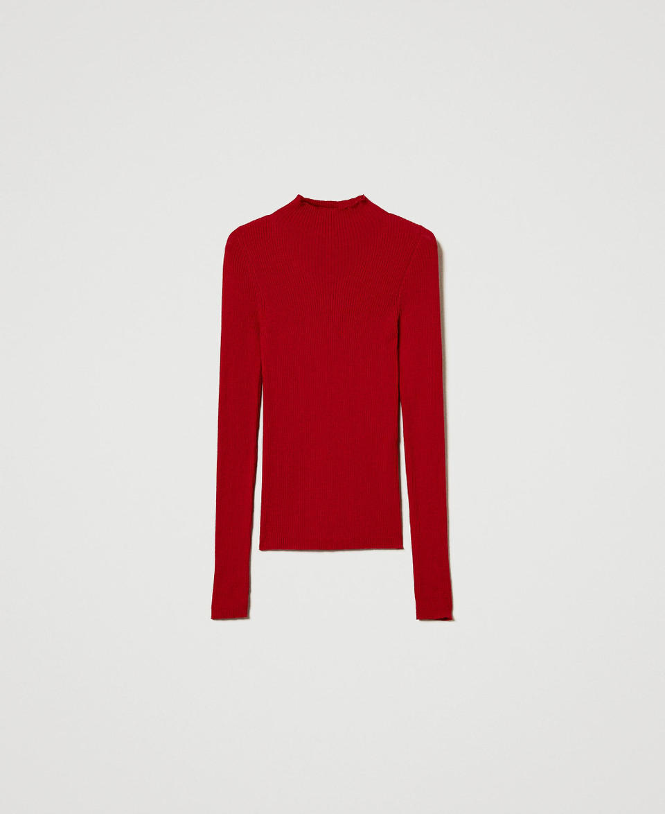 Twin Set Maglia lupetto seamless in lana Novità