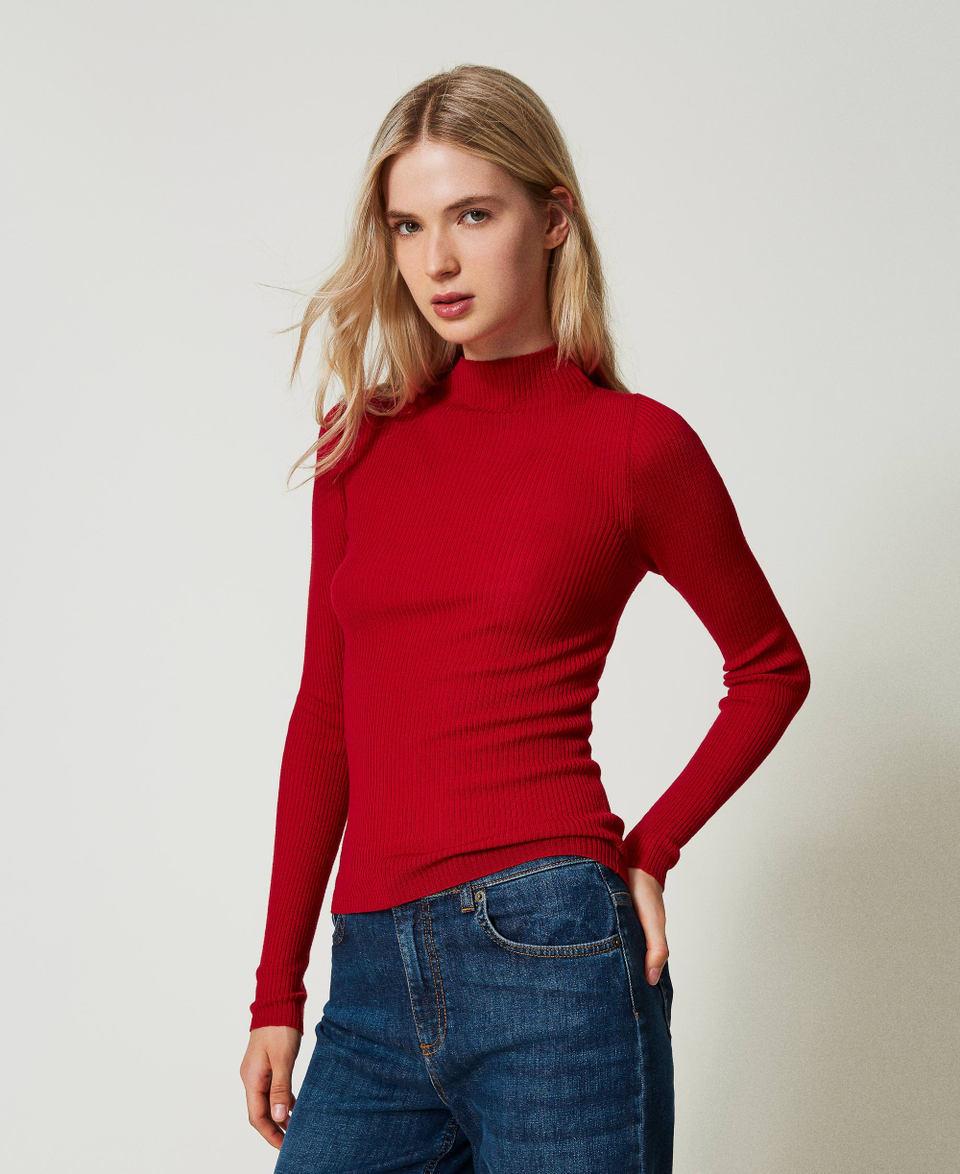 Twin Set Maglia lupetto seamless in lana Novità