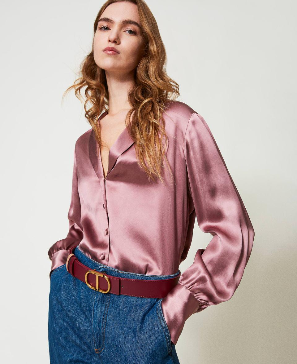 Twin Set Cintura reversibile in pelle con Oval T I Più Venduti