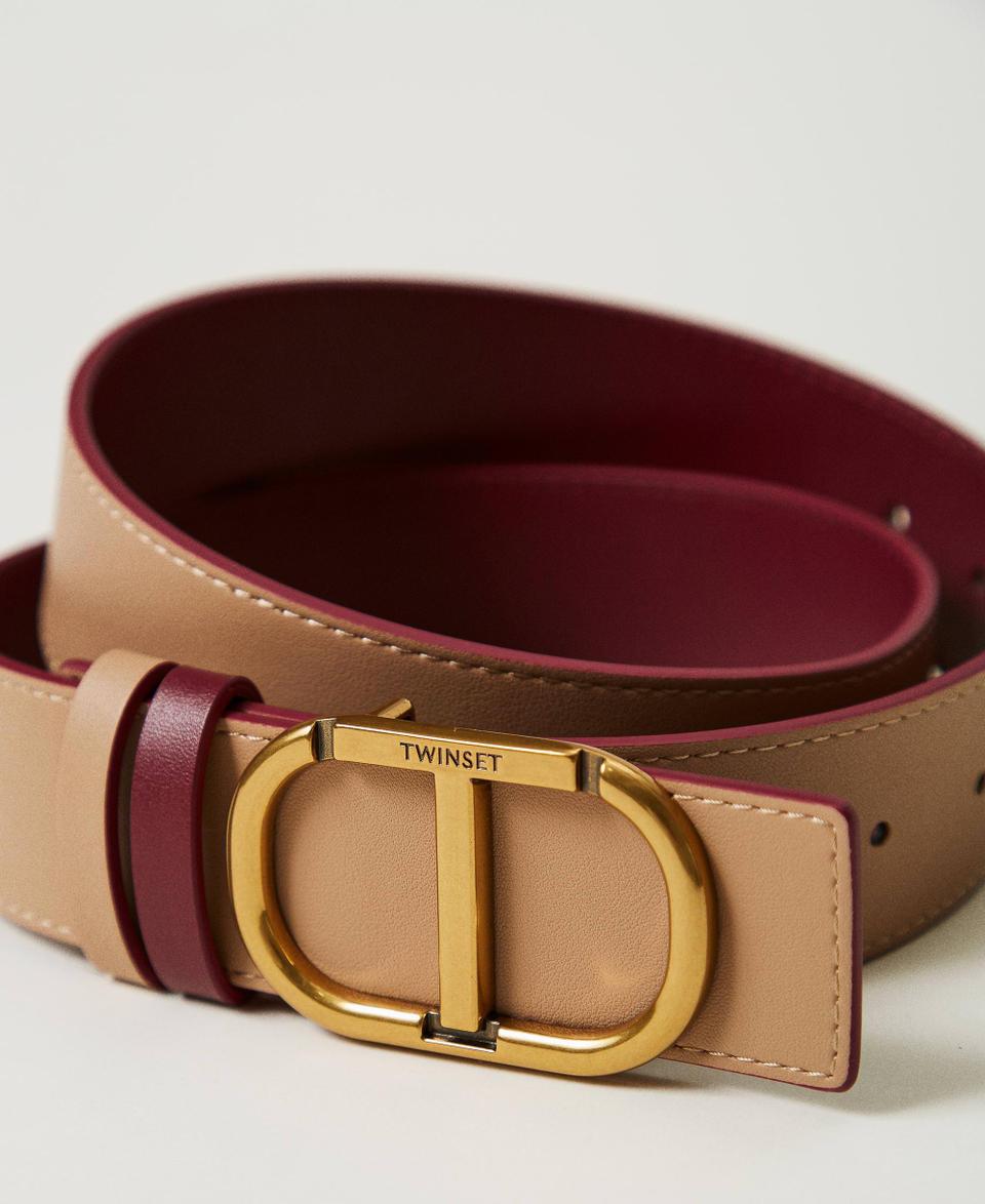 Twin Set Cintura reversibile in pelle con Oval T I Più Venduti