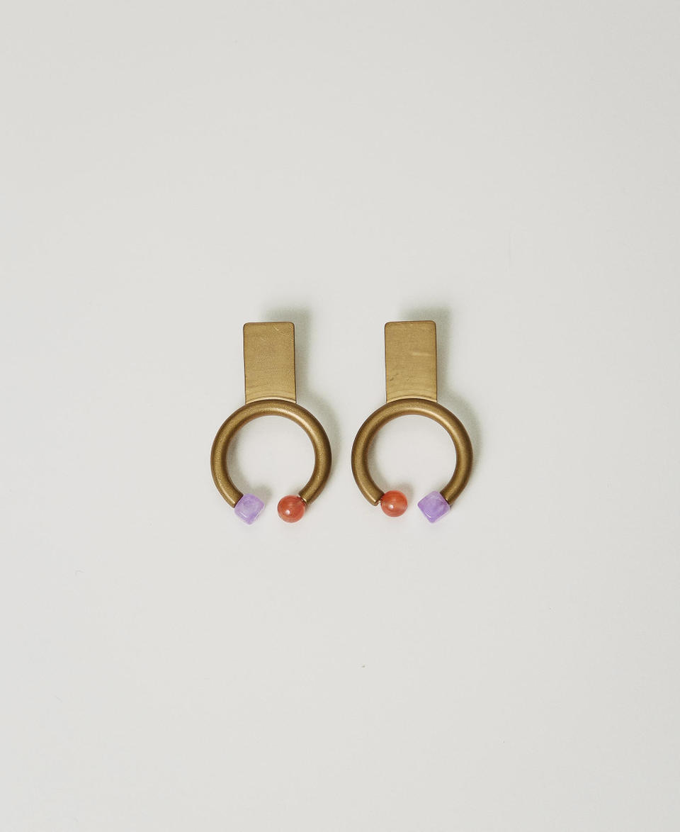 Twin Set Orecchino con cerchio e pietre In Linea