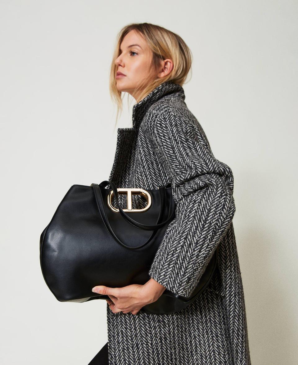 Twin Set Borsa shopper 'Lila' con manico Oval T Qualità