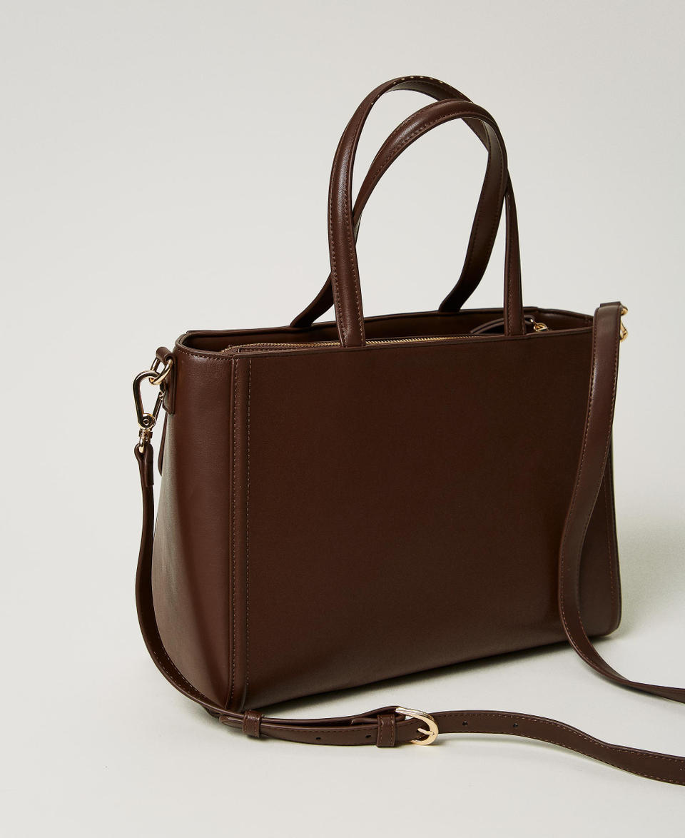 Twin Set Borsa shopper ‘Brera’ con apertura Oval T Qualità Garantita