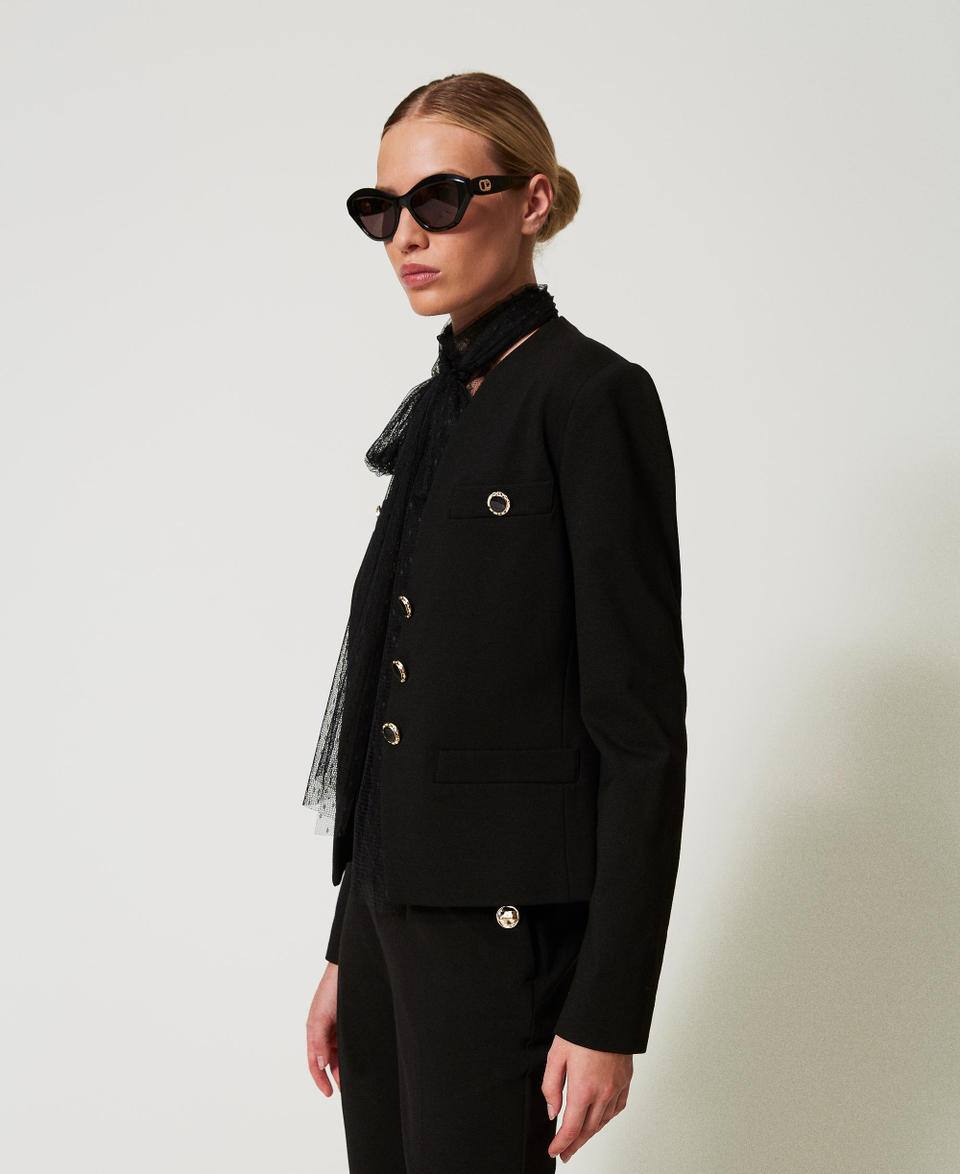 Twin Set Giacca blazer con bottoni gioiello Offerta