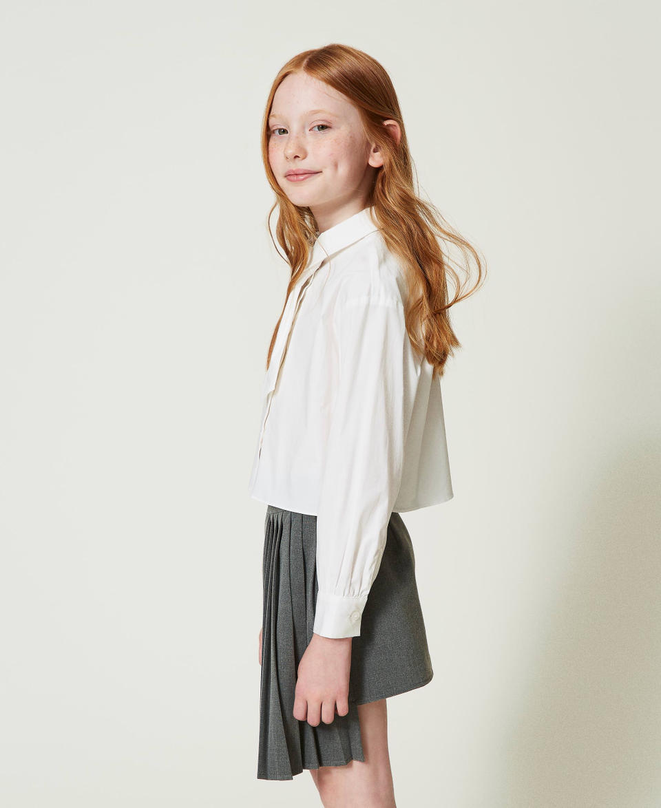 Twin Set Camicia in popeline con cravatta In Linea