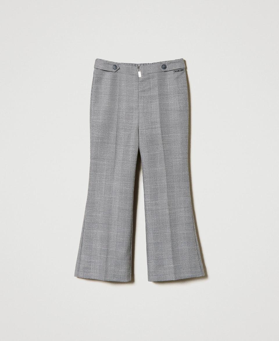 Twin Set Pantaloni flare in principe di Galles Vendita