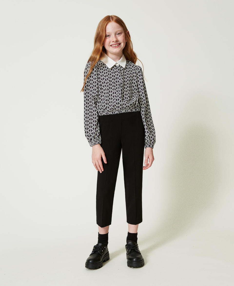 Twin Set Pantaloni a sigaretta in flanella Negozi Online