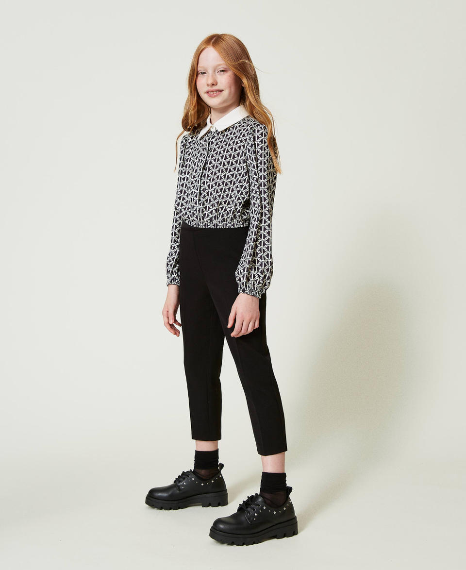 Twin Set Pantaloni a sigaretta in flanella Negozi Online