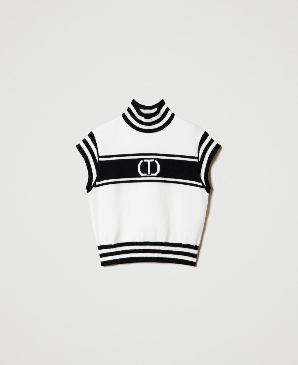 Twin Set Maglia lupetto con Oval T jacquard Acquista Ora