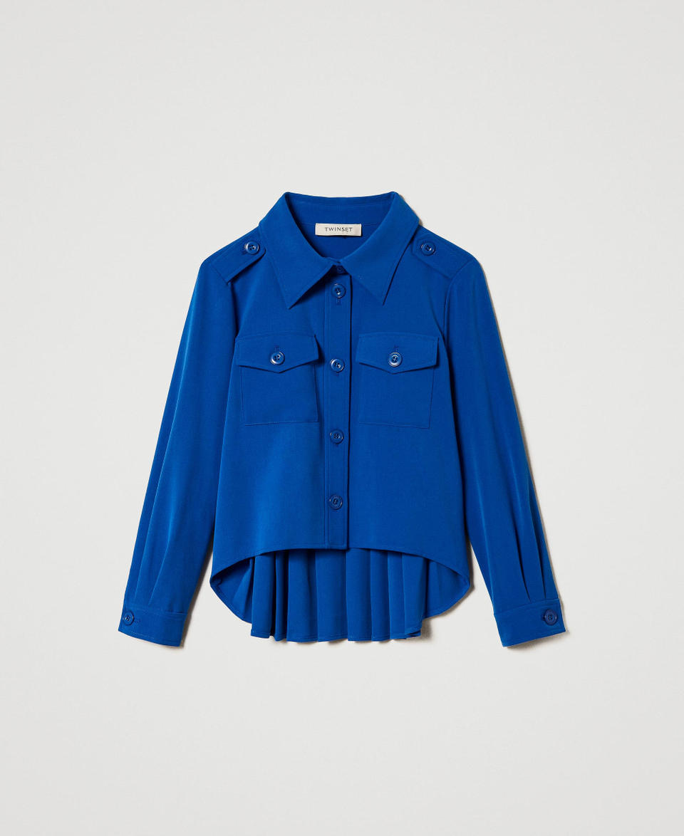 Twin Set Giacca overshirt in flanella Sottocosto