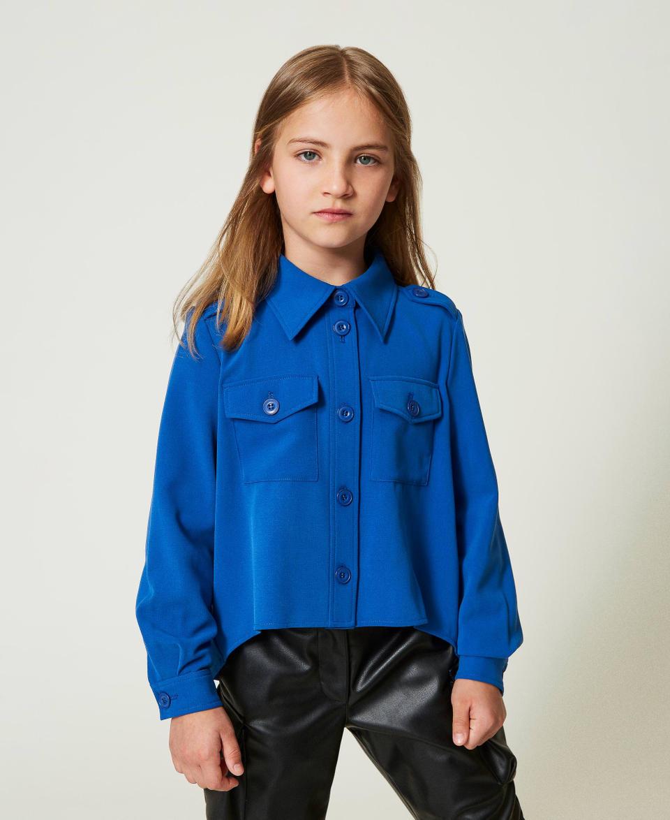 Twin Set Giacca overshirt in flanella Sottocosto