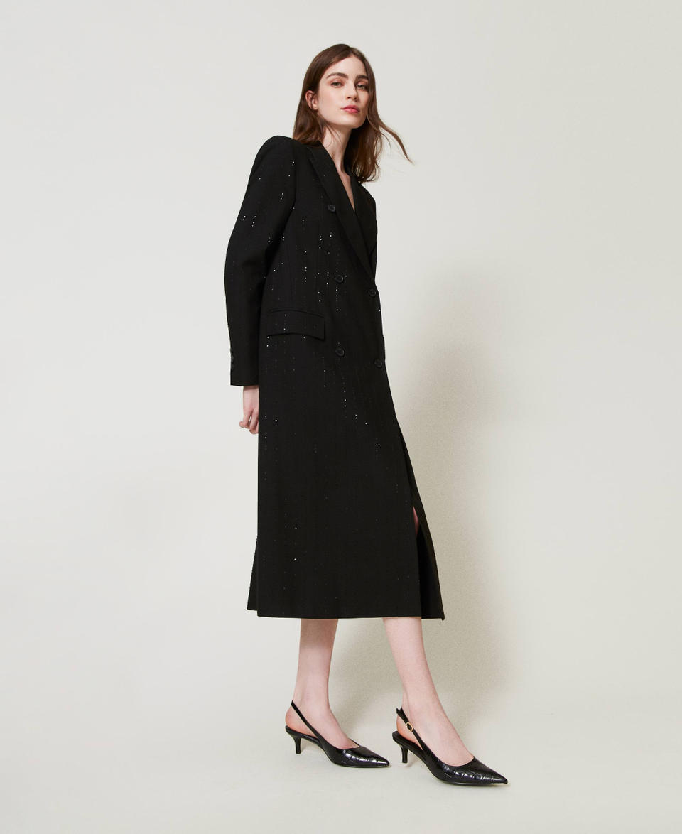 Twin Set Décolleté sling back a stampa cocco Convenienza