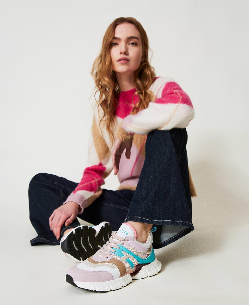 Twin Set Sneakers running color block Offerta