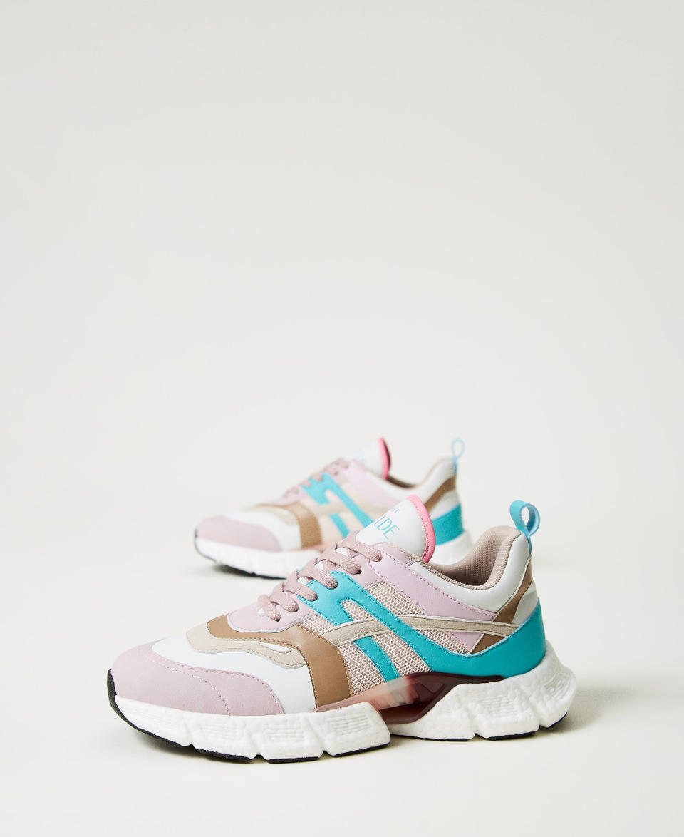 Twin Set Sneakers running color block Offerta