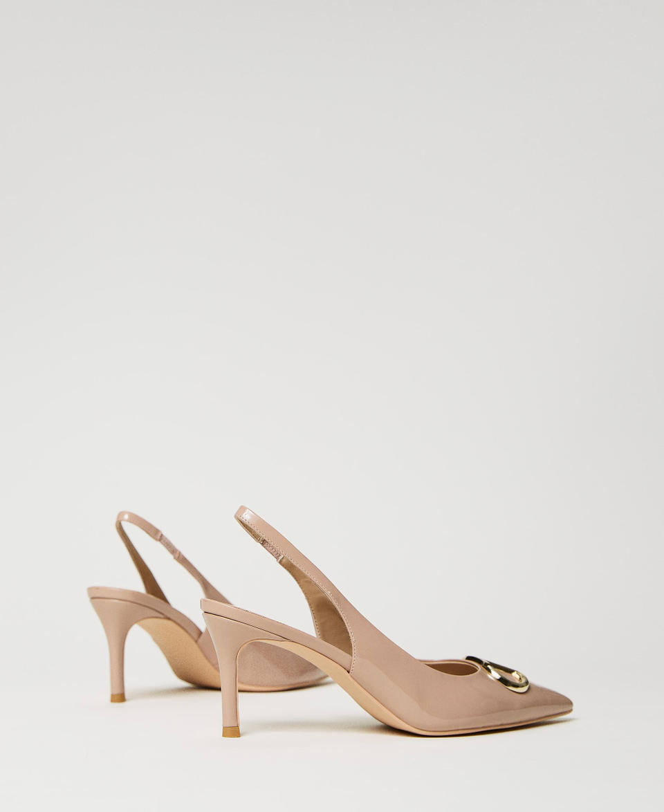Twin Set Décolleté sling back in vernice In Vendita