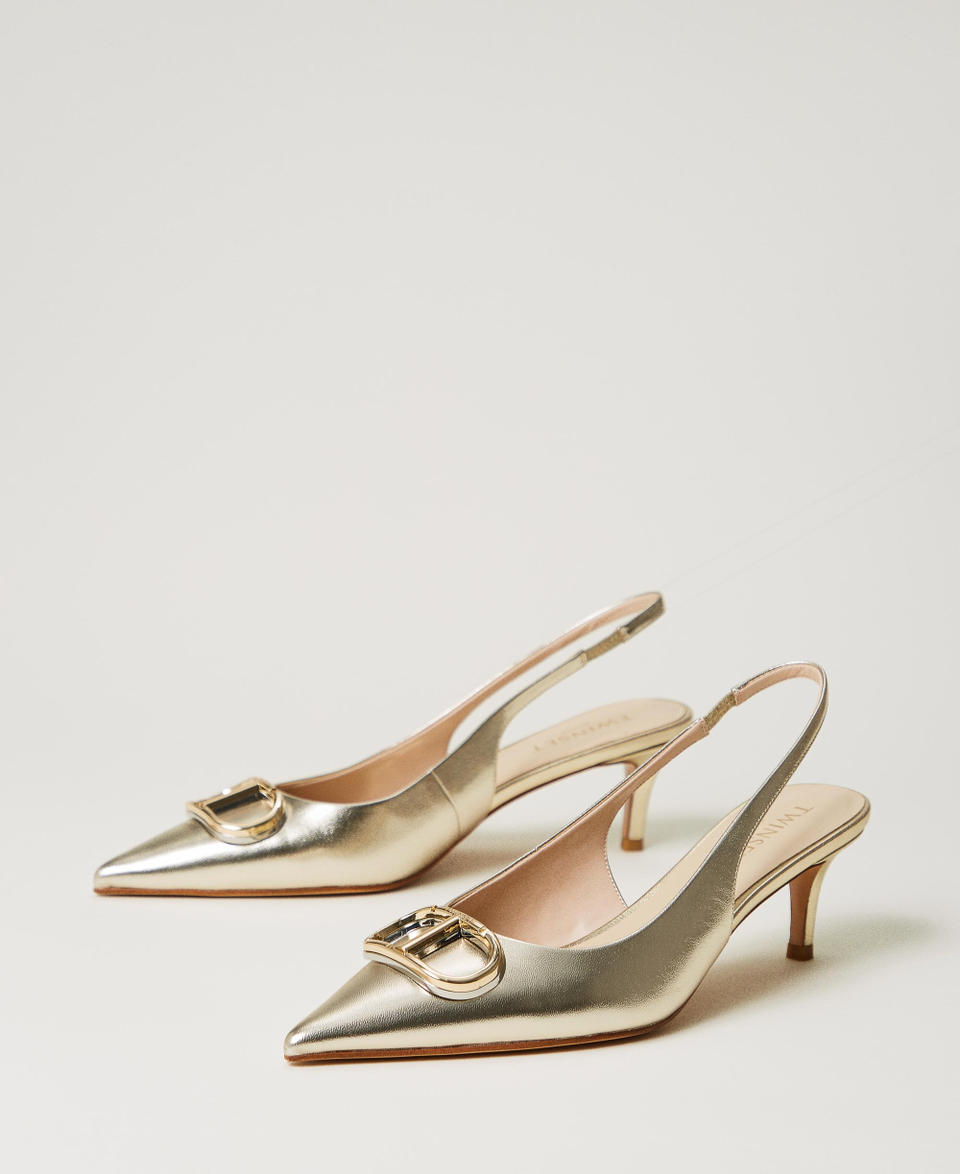 Twin Set Décolleté sling back con Oval T Offerte