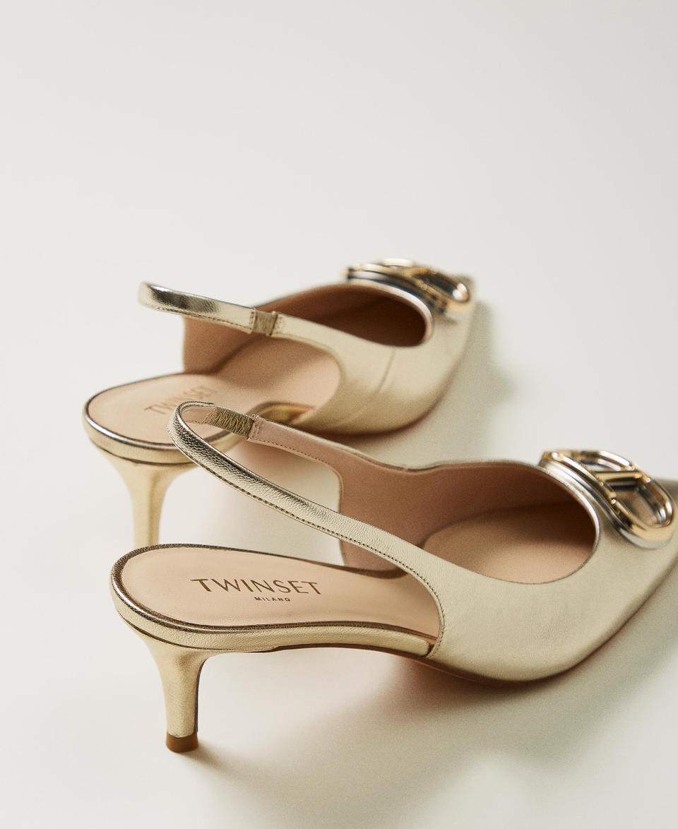 Twin Set Décolleté sling back con Oval T Offerte