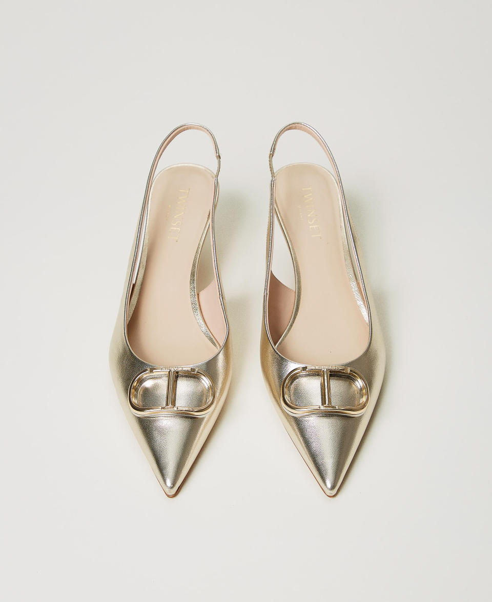 Twin Set Décolleté sling back con Oval T Offerte