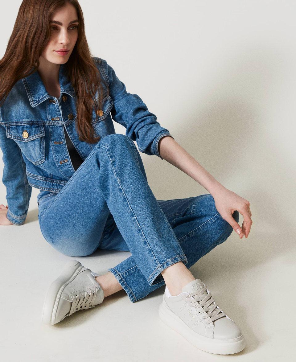 Twin Set Sneakers traforate con logo Vendite Flash