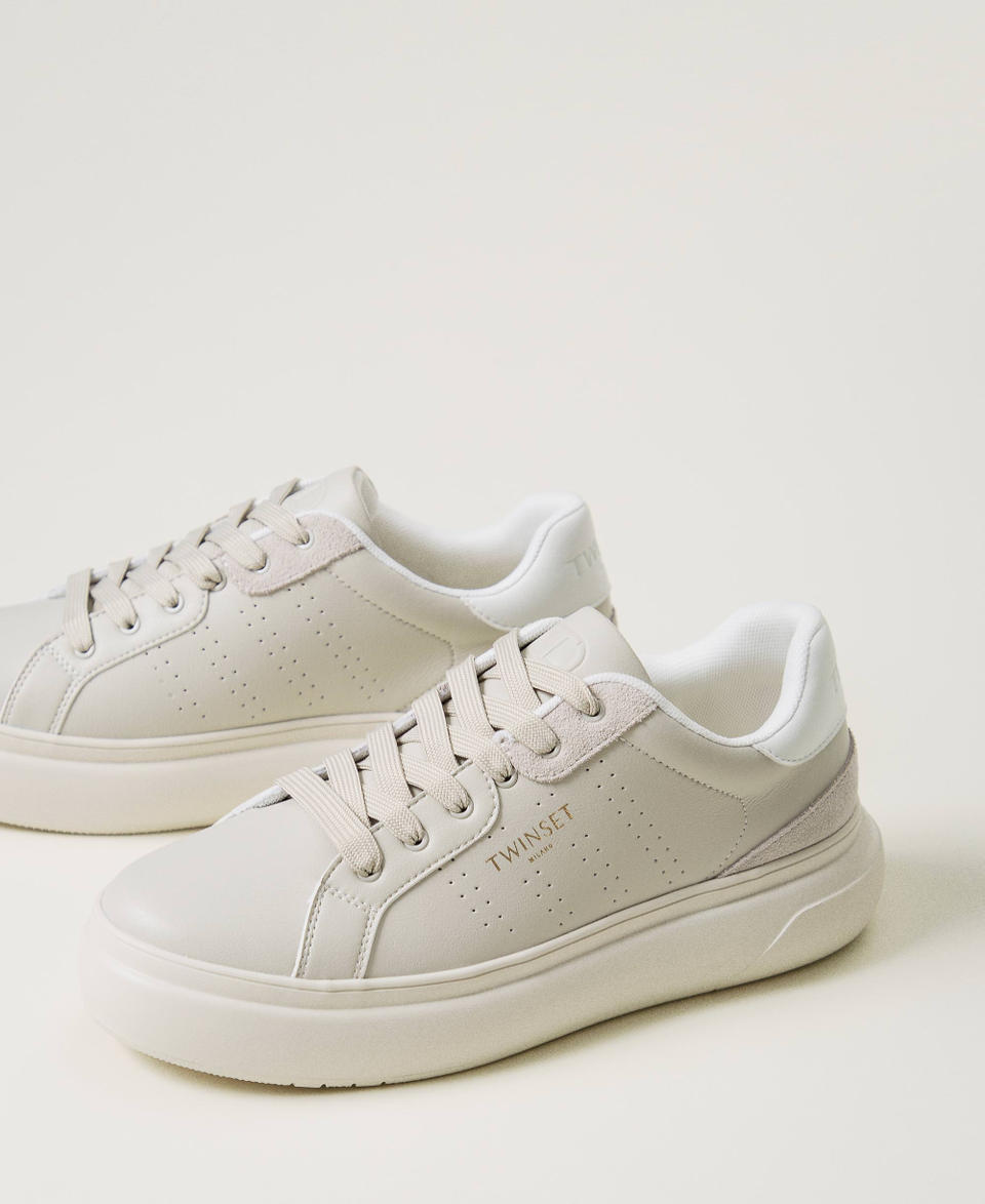 Twin Set Sneakers traforate con logo Vendite Flash