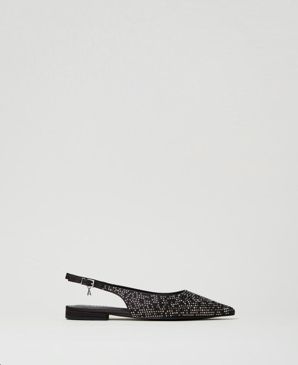 Twin Set Ballerine sling back con strass Nuova