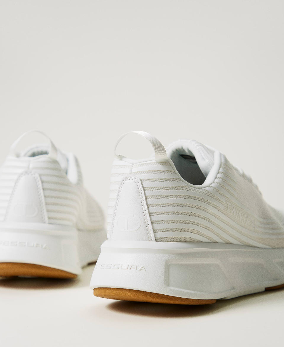 Twin Set Sneakers Fessura a righe con logo Negozi Online