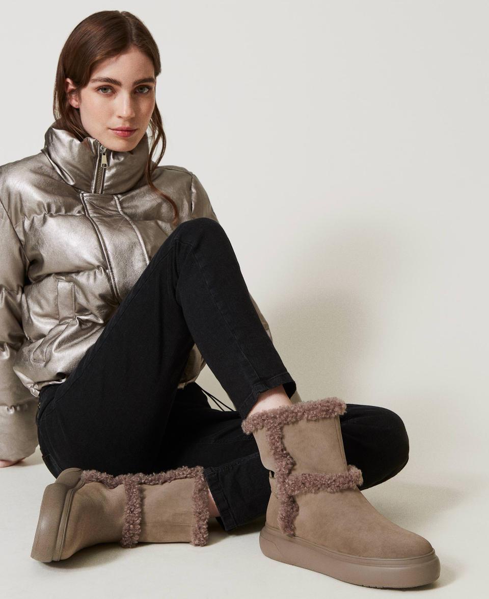 Twin Set Stivaletti con dettagli in faux fur Presa