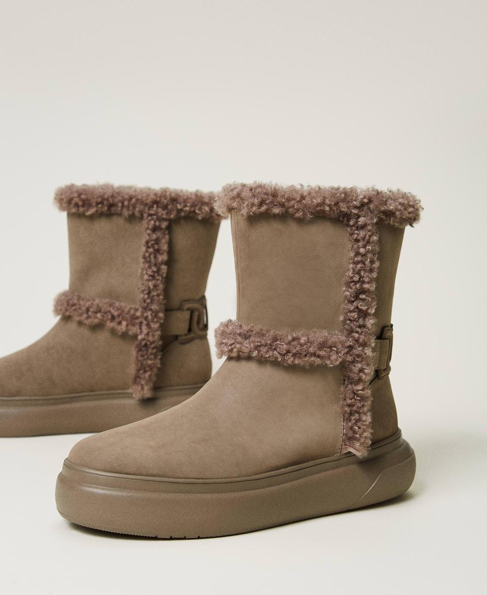Twin Set Stivaletti con dettagli in faux fur Presa