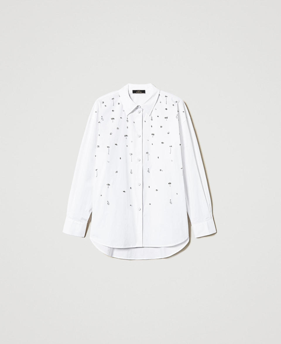 Twin Set Camicia con ricami a mano Saldi