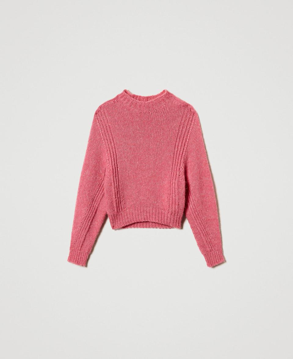 Twin Set Maglia lupetto in misto lana seamless Vendita Economica