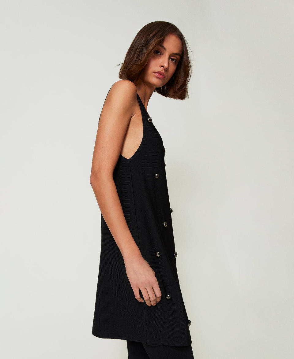 Twin Set Abito corto in maglia con borchie Qualità