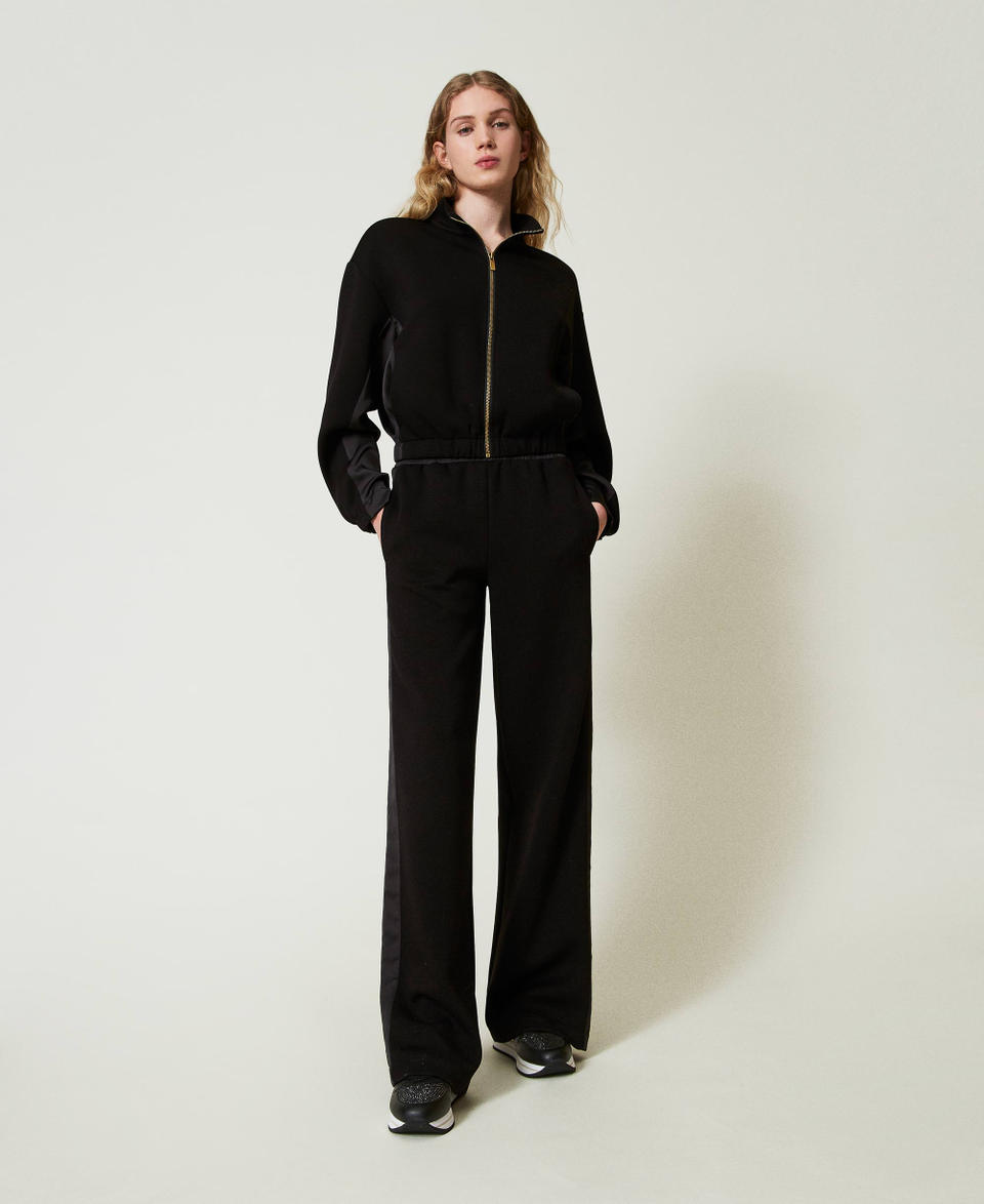 Twin Set Felpa con zip e pantaloni a palazzo Promozione Limitata